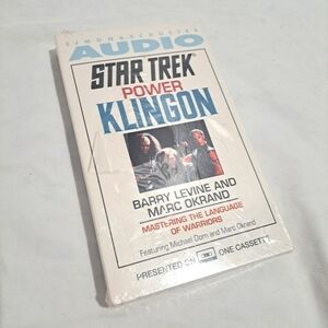 Star Trek Power Klingon Cassette Tape by Barry Levine, Marc Okrand, Michael Dorn